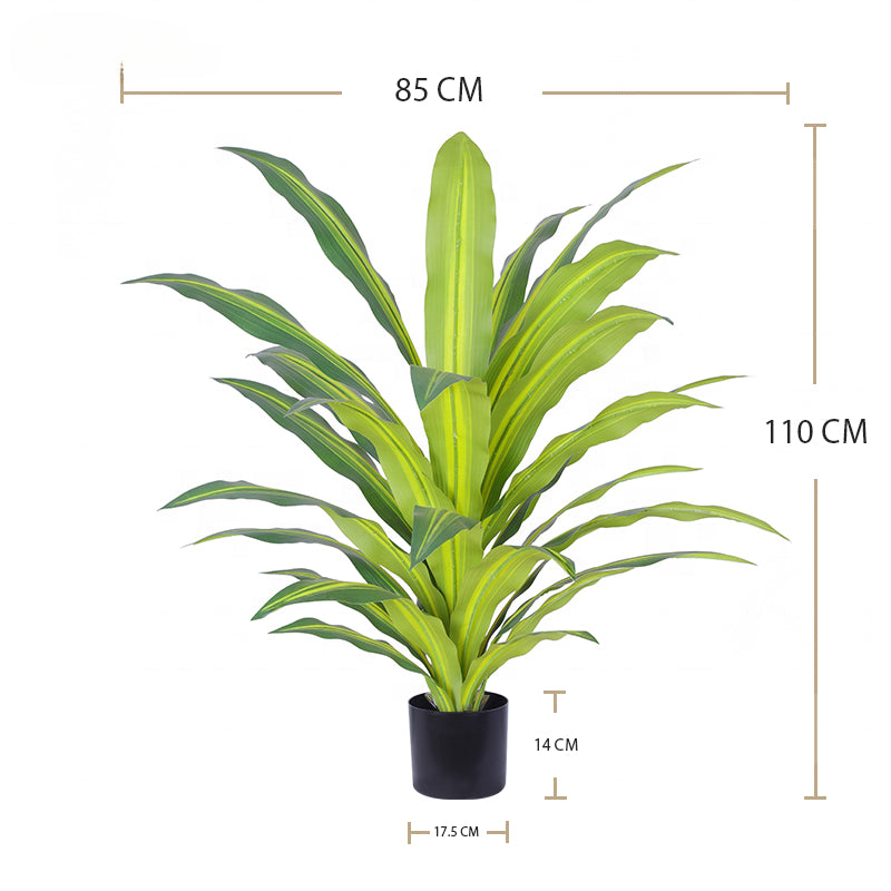 Fake Plants Indoor Living Room Decoration Green Plant Artificial Tree Dracaena Potted Tree Artificial Tropical Plant Dragon Blood Tree Yooly Plants - YL010101