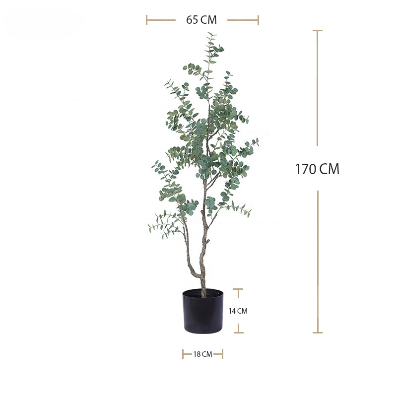 Fake Plants Artificial Plant Datura Eucalyptus Leaves Vines Artificial Potted for Indoor Outdoor Decoration Yooly Plants - YL008021