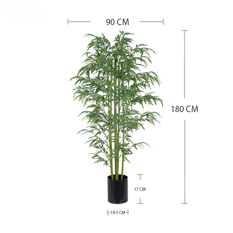 Branch Bamboo Tree Artificial Greening Plant Nursery Pot Decorative Plastic Fake Tree for Outdoor Decoration Yooly Plants - YL008200096