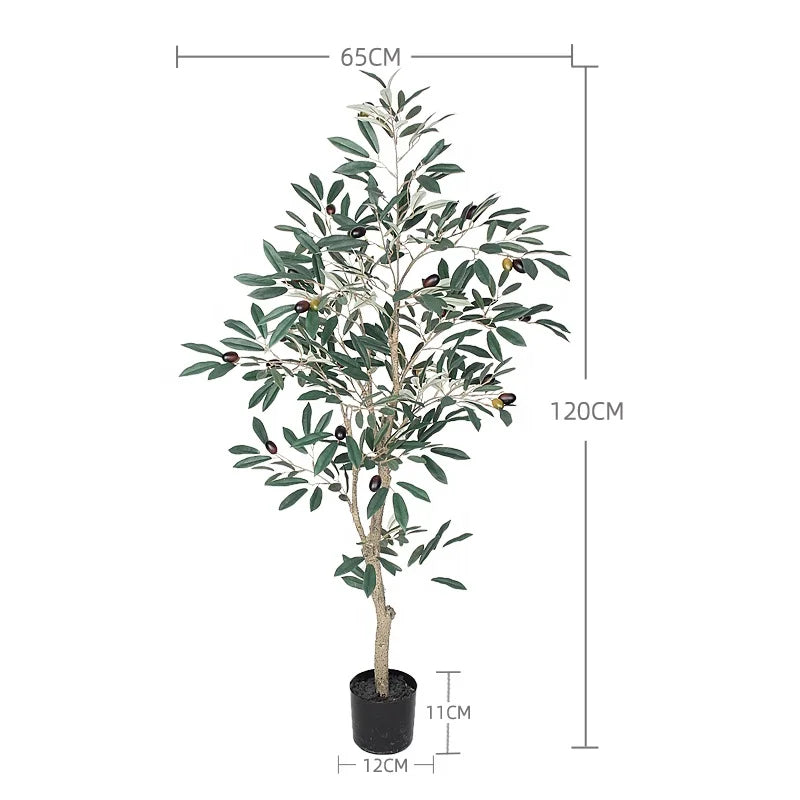 Fake Plants Artificial Olive Tree Faked Faux Olive Tree Plant 4ft 120CM for Home Decor Office Decoration Yooly Plants Yooly Plants - YL0040002