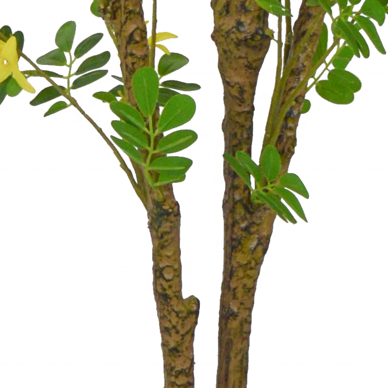 Fake Plants Popular Design Factory Sale Large Artificial Potted Pagoda Tree Flower Tree 6FT 180cm Tall for Wedding Decoration Yooly Plants - YL211007