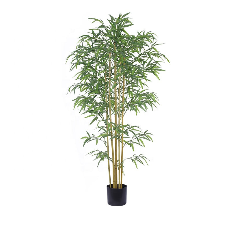 Fake Plants High Quality Plastic Bamboo Tree Artificial Bamboo Potted Plants In Black Plastic Pot Yooly Plants - YL008200096