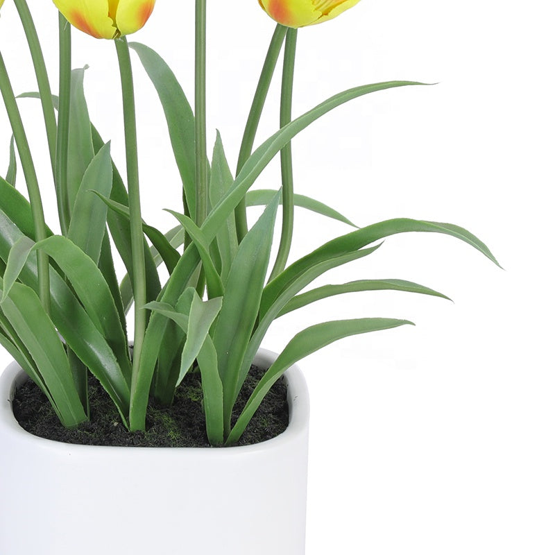 Fake Plants Hot Sale Artificial Plant Flowers Potted Home Decor Artificial Tulip Yooly Plants - YL002012
