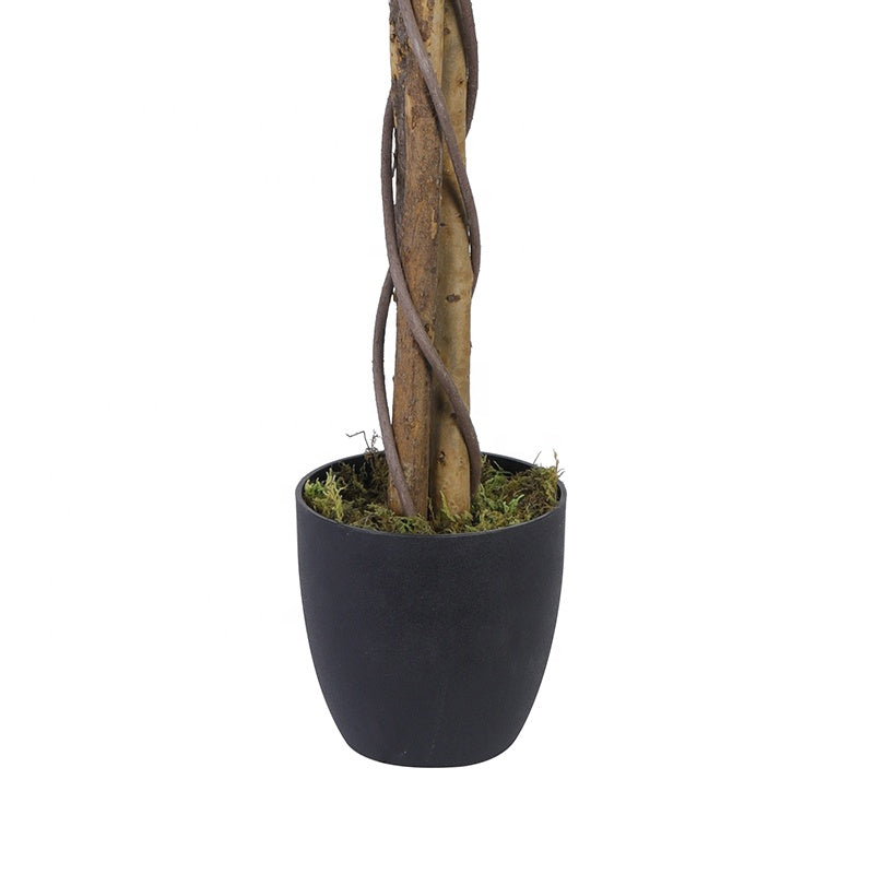 Fake Plants Green Large Artificial Red Ficus Tree Indoor Decorative Bigartificial Banyan Tree Fiberglass Artificial Tree for Outdoor Yooly Plants - YL008200060