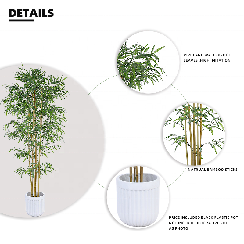 Fake Plants Artificial Plants Potted Palm Tree Banane Indoor Leaves Green Plant For Plant Home Decoration Yooly Plants - YL008200097