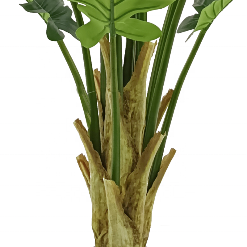 Fake Plants Hot Design Hotel Ornamental Plastic Fake Artificial Philodendron Leaf Tree Bonsai Tree 5ft 150cm Tall for Living Room Decor Yooly Plants - YL211014