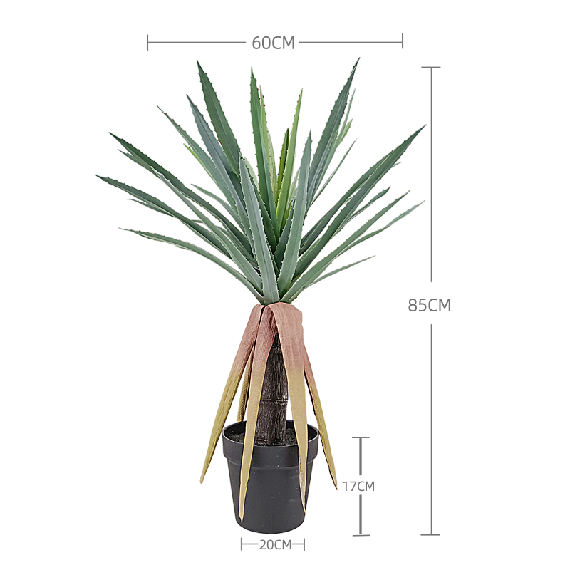 HOT NEW Multi Sized Artificial Tree for Outdoor High and Frozen Artificial Plants Artificial Yellow Agave for Decor Yooly Plants - YL154220017