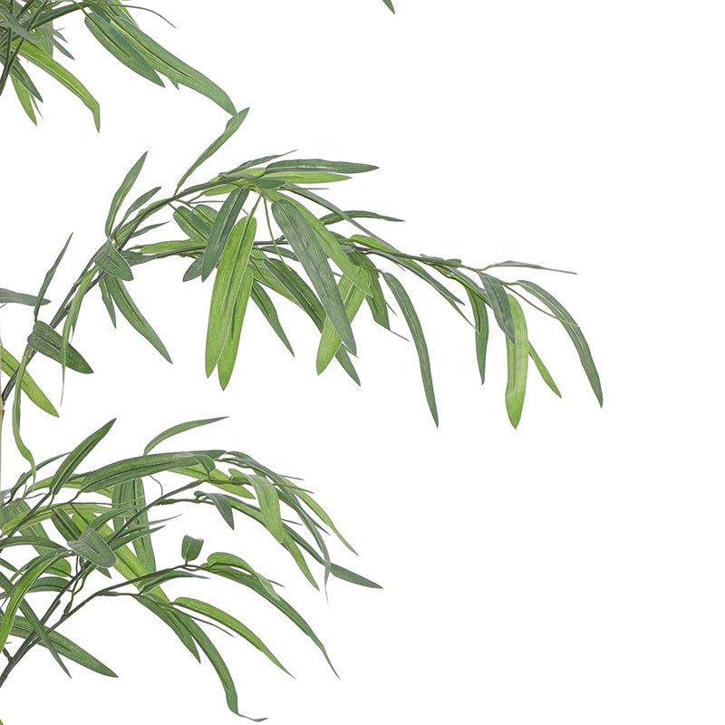 Fake Plants Factory Wholesale Simulation Green Plants Decorative Partition Screen Artificial Bamboo Tree in Black Plastic Pot Yooly Plants - YL008200094