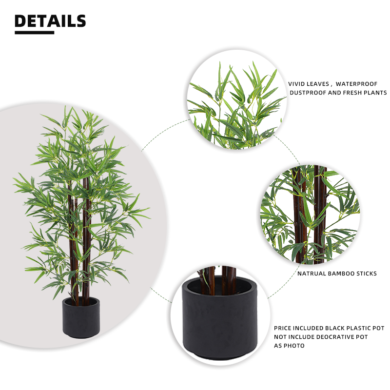 New Product 180cm 6ft Bonsai Artificial Plants Artificial Bamboo Tree Plants for Home Decor Bonsai Tree Yooly Plants - YL007048