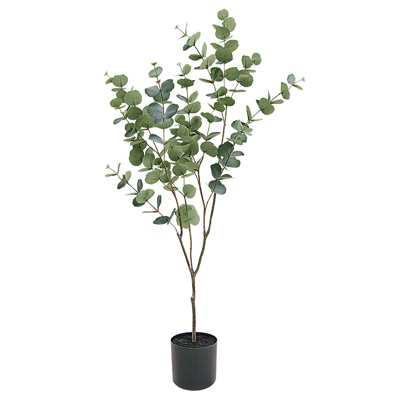 New Trend Fake Plants Factory 180cm Tall Artificial Tree Leaves Eucalyptus Leaf Faux Potted Eucalyptus Tree Yooly Plants - YL193011
