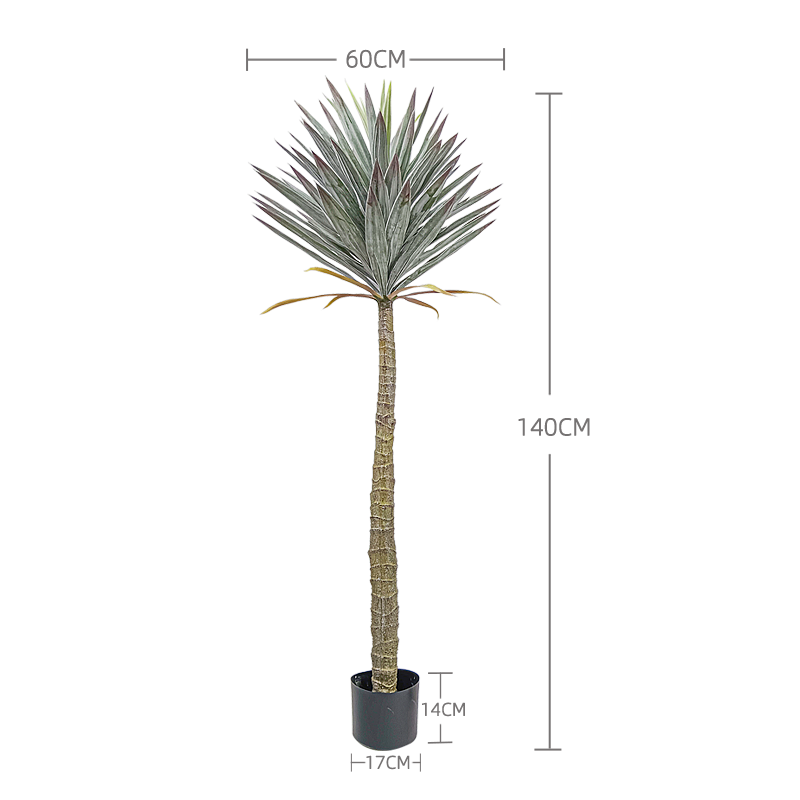 HOT NEW Multi Sized Artificial Tree for Outdoor High and Frozen Artificial Plants Artificial Yellow Agave for Decor Yooly Plants - YL154220017
