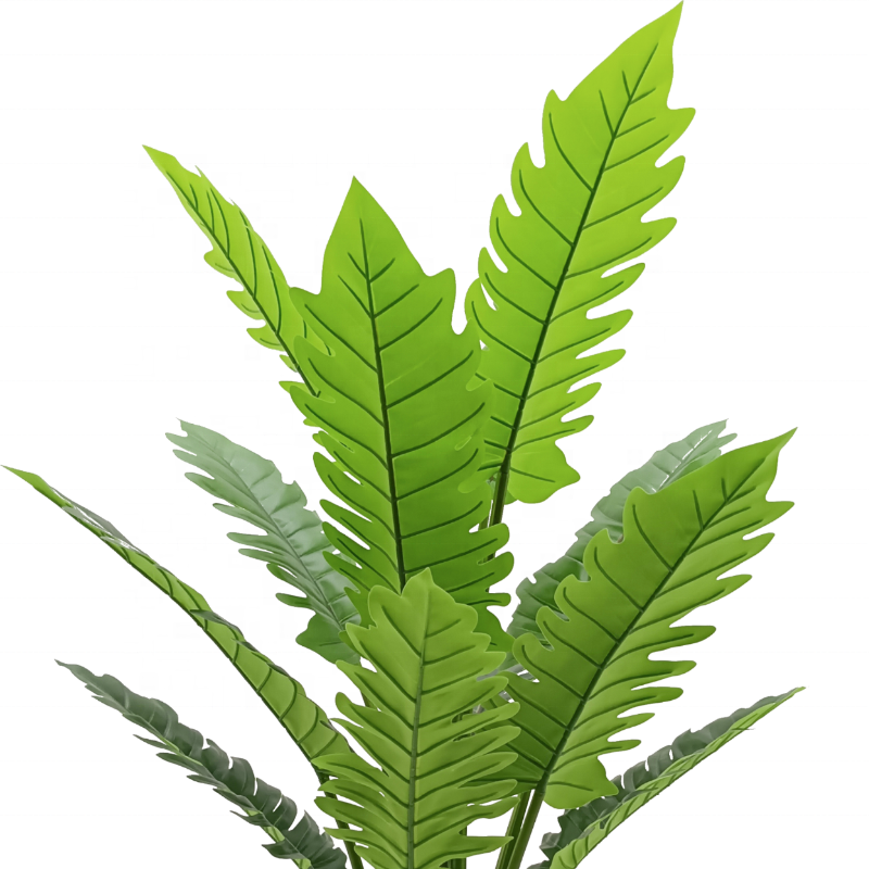 Fake Plants Hot Design Hotel Ornamental Plastic Fake Artificial Philodendron Leaf Tree Bonsai Tree 5ft 150cm Tall for Living Room Decor Yooly Plants - YL211014