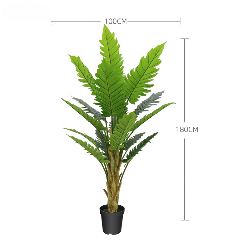 Fake Plants Professional Real Touch synthetic plant artificial Philodendron trees 6ft 180cm Tall for indoor outdoor decoration Yooly Plants - YL211013