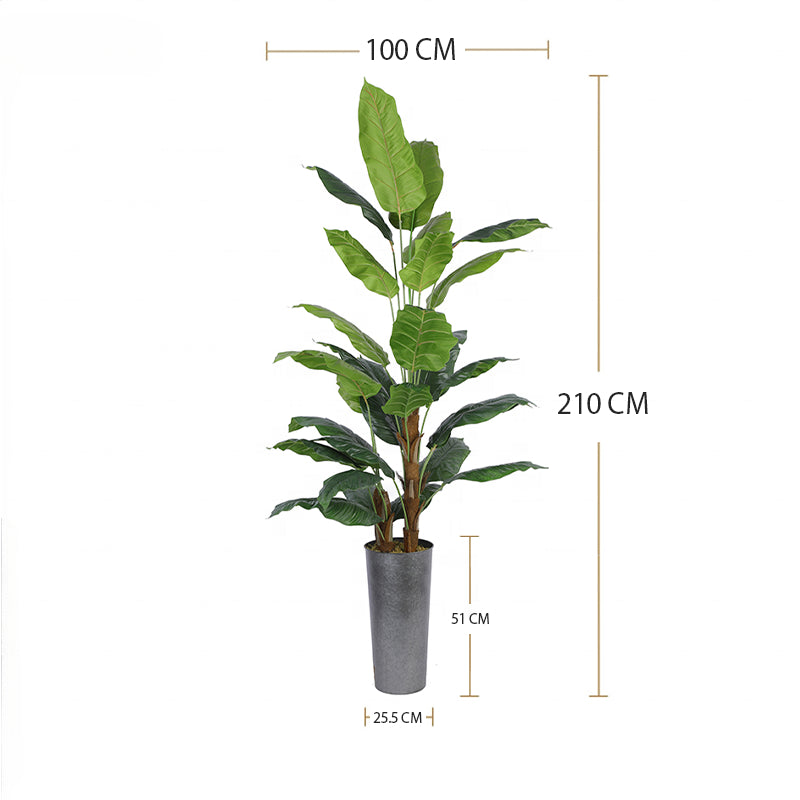 Artificial Plants Artificial Tree in Pots Decorative Simulation Plastic Artificial Bonsai Spathiphyllum for Outdoor Indoor - YL010051