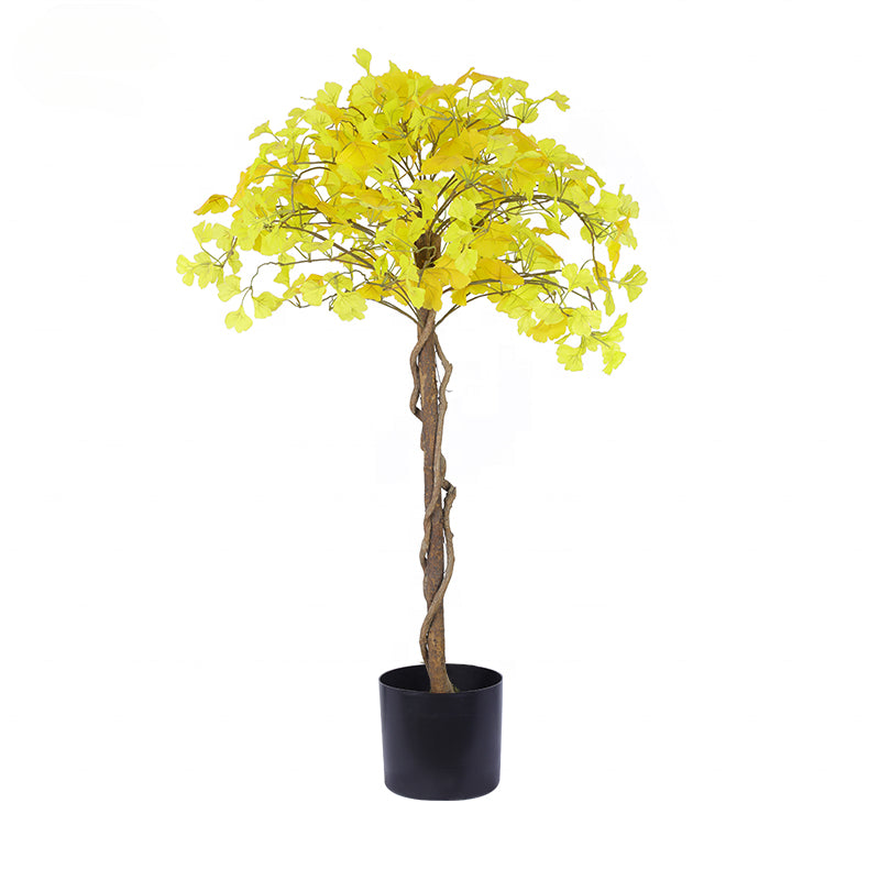 Wholesale Tall with Diameter Artificial Ginkgo Tree Customize Artificial Big Tree for Indoor and Outdoor Decoration Yooly Plants - YL008031