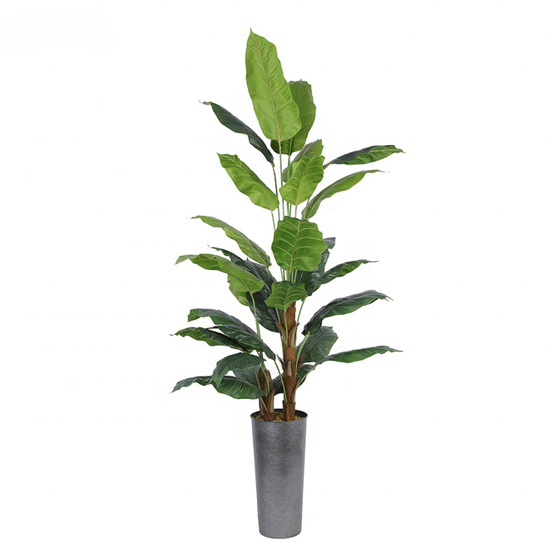 Artificial Plants Artificial Tree in Pots Decorative Simulation Plastic Artificial Bonsai Spathiphyllum for Outdoor Indoor - YL010051