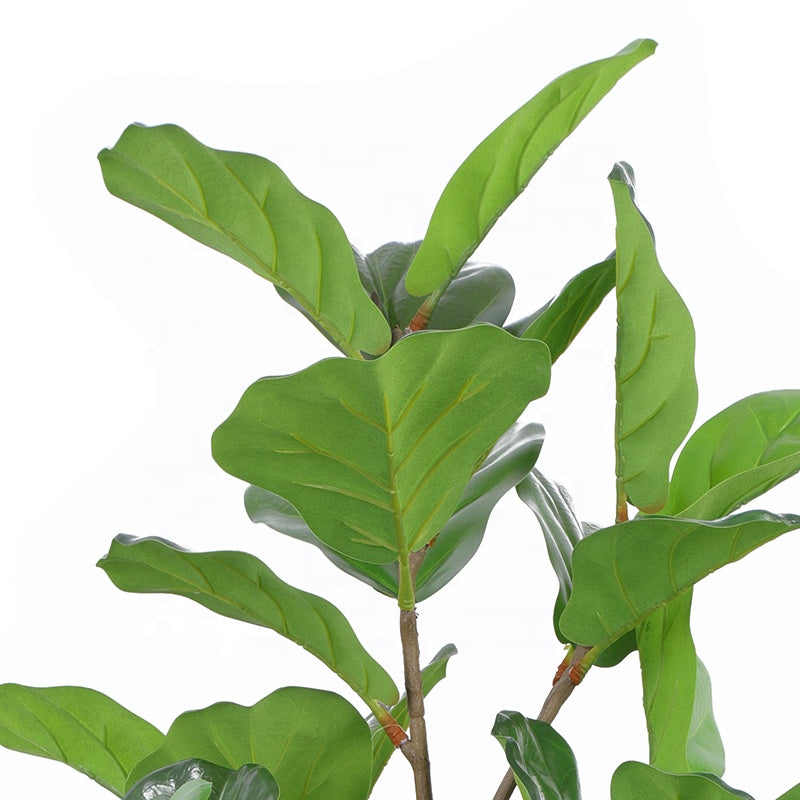 Fake Plants Factory Plastic Artificial Fiddle Leaves Fig Tree in Pot Faux Potted Ficus Plants for Living Room Decor Yooly Plants - YL025200464