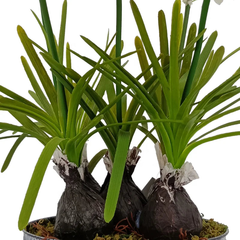 Yooly Plants Artificial Flower Desktop Decoration Artificial Floral Set Dried Artificial Mixed Daffodil Flower for Indoor Outdoor Decoration - YL22017