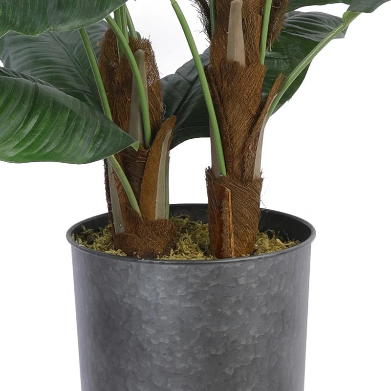 Artificial Plants Artificial Tree in Pots Decorative Simulation Plastic Artificial Bonsai Spathiphyllum for Outdoor Indoor - YL010051