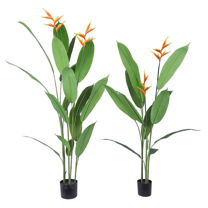 160cm Artificial Strelitzia Green Plants Potted Home Decoration Hotel Restaurant Decorative for Outdoor Indoor Yooly Plants - YL025058