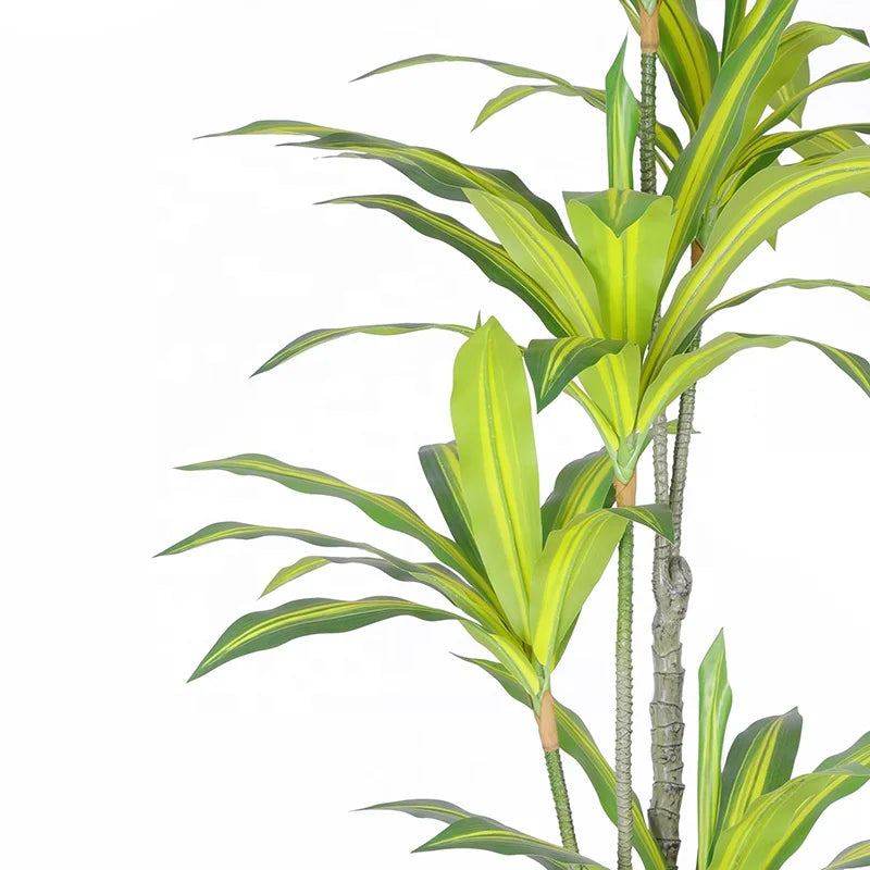 Yooly Plants Artificial Plants Faux Trees Artificial Dracaena Reflexa Potted Hotel Home Garden Decorative for Outdoor Indoor - YL010102