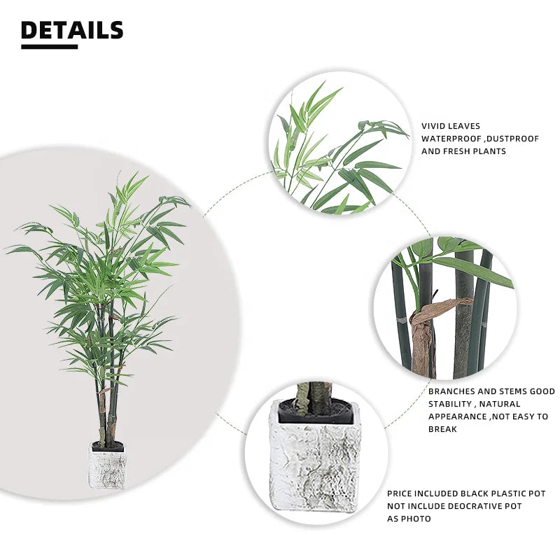 High Quality Mini Bamboo Plant Artificial Bamboo Tree for Home Decor Artificial Plants in Potted Trees Yooly Plants - YL0040077