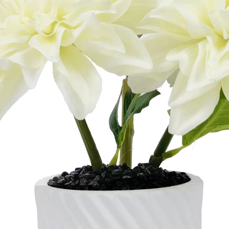 Artificial Flowers Tabletop Decoration Hotel Decor Set Dried Artificial Mixed Mixed Dahlia and Magnolia Flower for Indoor Outdoor Decoration - YL22046