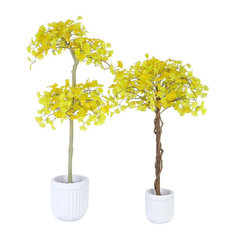 Wholesale Tall with Diameter Artificial Ginkgo Tree Customize Artificial Big Tree for Indoor and Outdoor Decoration Yooly Plants - YL008031