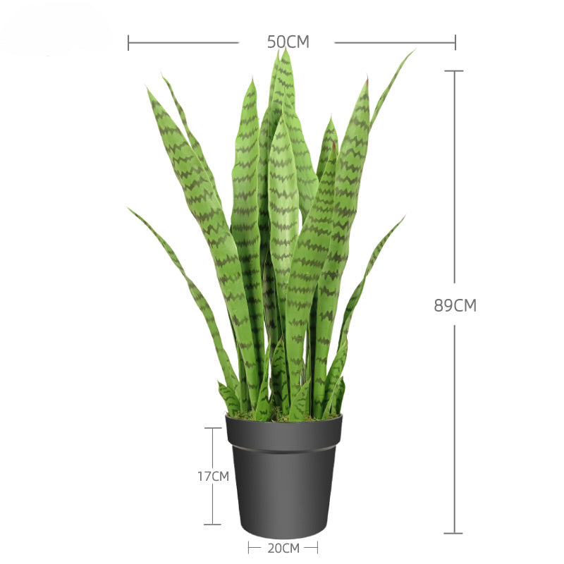 Faux Fake Big Artificial Snake Plants With White Pot For Garden Outdoor Indoor Decoration Yooly Plants - YL137220027