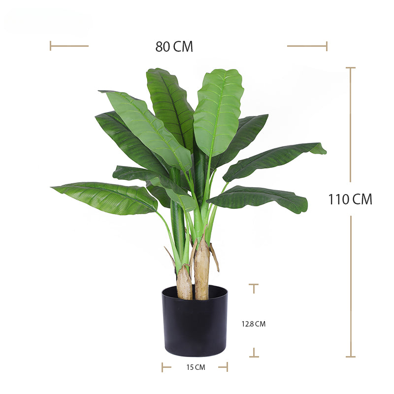High Simulation 110cm 43" 150cm 200cm 220cm 240cm Height Real Touch Artificial Tree Artificial Banana Trees for Home Decor Yooly Plants - YL010071