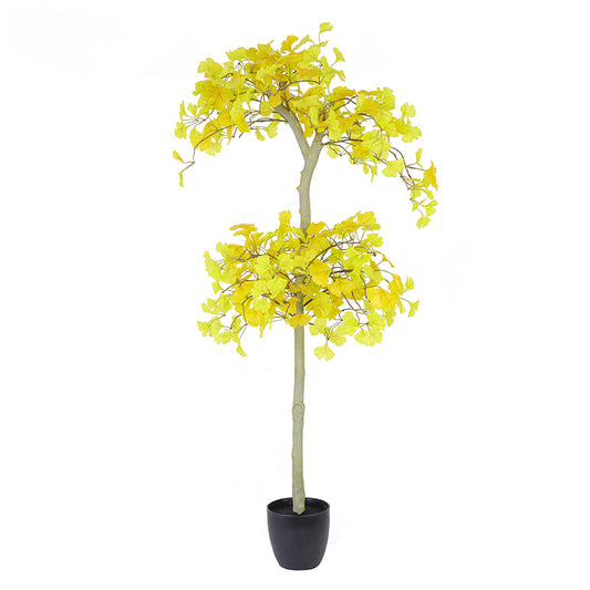 Large Tree Restaurant Decoration Yellow Artificial Ginkgo Plants Trees for Indoor and Outdoor Decoration Yooly Plants - YL010071