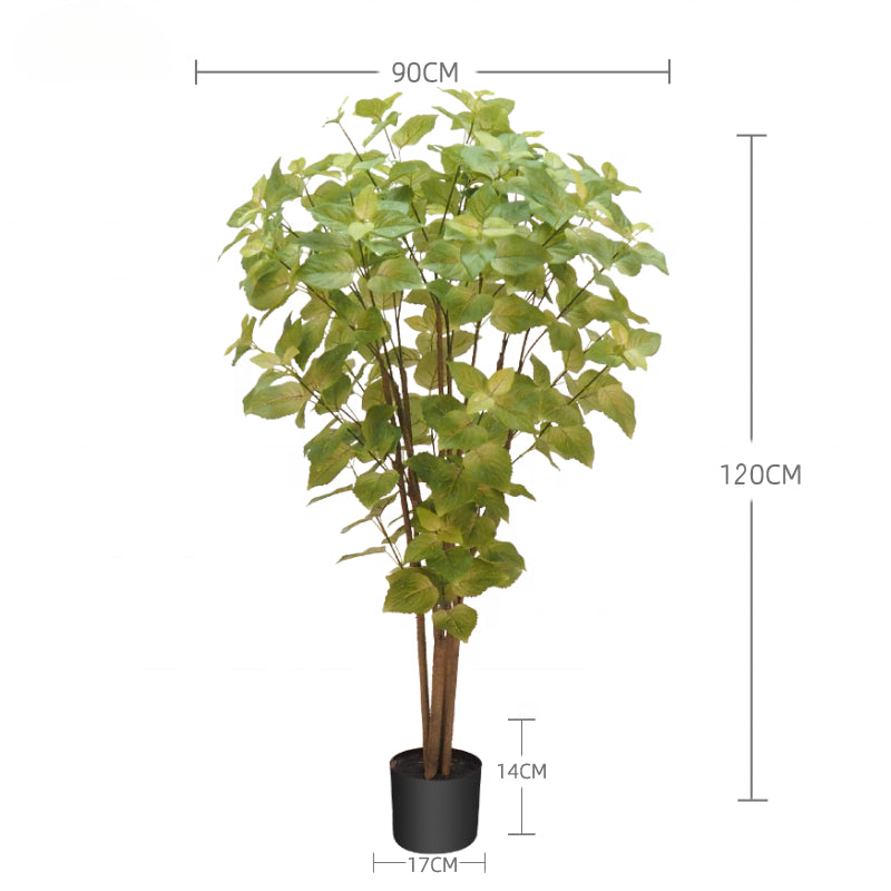 Fake Plants 120cm 4ft Artificial tree with Lifelike 346 Leaves Faux Plant Artificial Perilla Tree for Living Room Bedroom Balcony Corner Off Yooly Plants - YL004200078