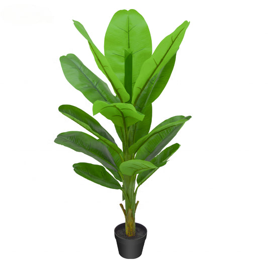 Fake Plants Hot Sale Artificial Plant Banana Tree Large leaf fake artificial Banana Tree Potted for indoor outdoor decoration Yooly Plants - YL211042