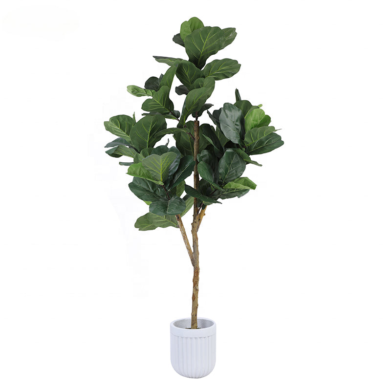 Wholesale 200cm Artificial Silk Fiddle Leaf Tree Fiddle Leaf Artificial Tree Threshold for Room Hotel Store Decoration Yooly Plants - YL025029
