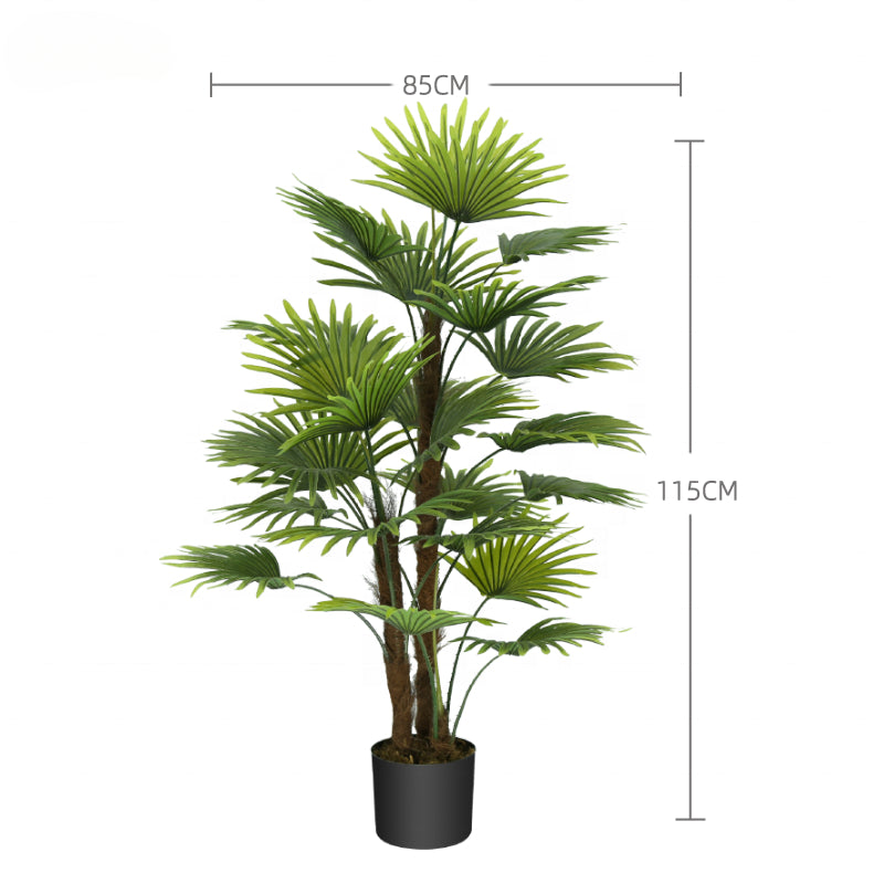 High Quality Artificial Fan Palm Tree Faux Fan Tree and Plants for Indoor Outdoor Decoration Yooly Plants - YL018200007