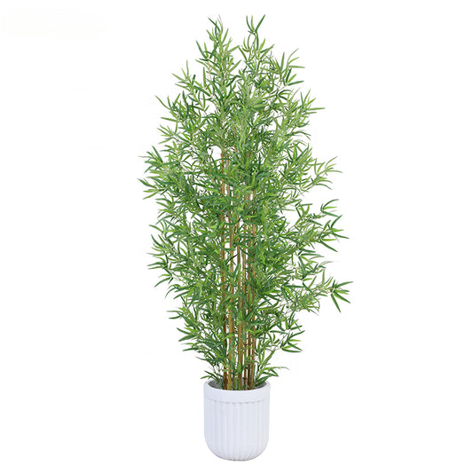 Fake Plants Garden Home Decor Outdoor 180cm 6ft Artificial Bamboo Tree Plant With Natural Trunks For Indoor Outdoor Yooly Plants - YL008015