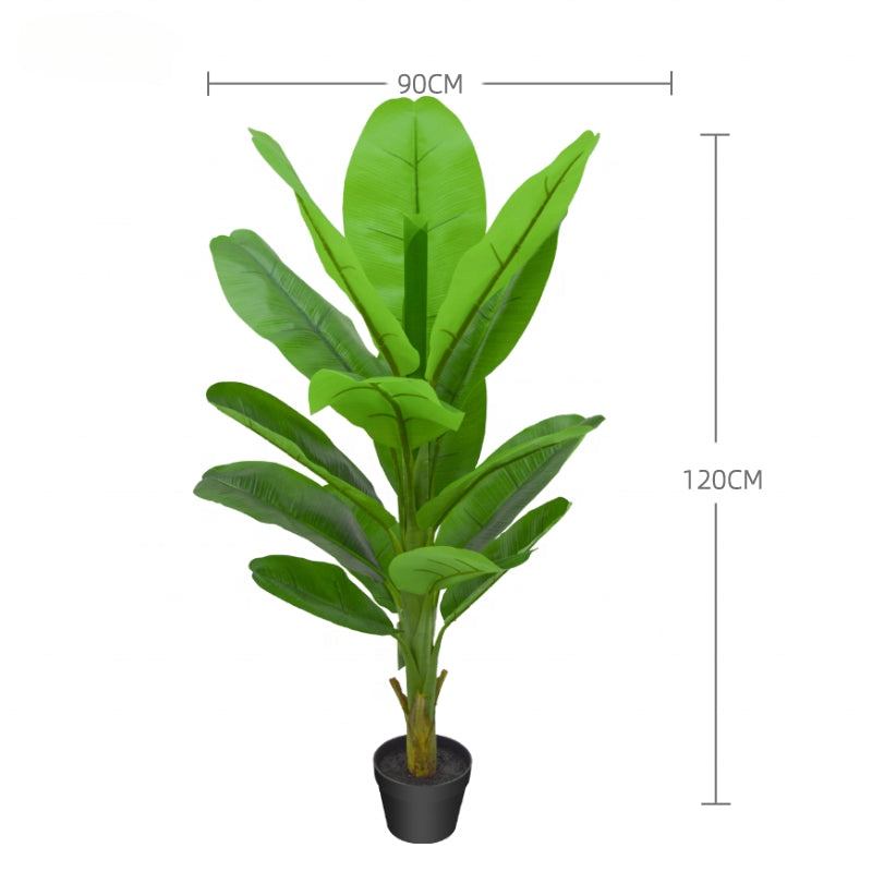 Fake Plants Hot Sale Artificial Plant Banana Tree Large leaf fake artificial Banana Tree Potted for indoor outdoor decoration Yooly Plants - YL211042