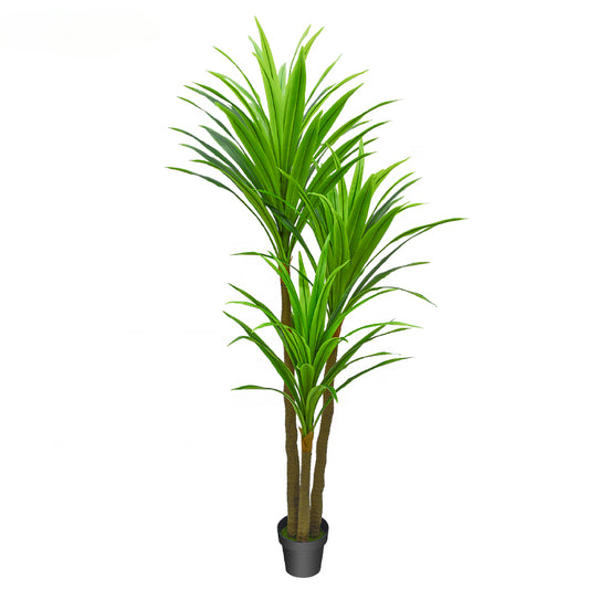 Fake Plants Wholesale Artificial Plants High Imitation Green Dracaena Tree 200cm Tall For Indoor Outdoor Home Hotel Decoration Yooly Plants - YL211009