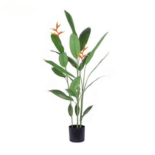 Artificial Silk Bird of Paradise Tree Potted Plant Faux Strelitzia for Outdoor Indoor Decoration Yooly Plants - YL025059