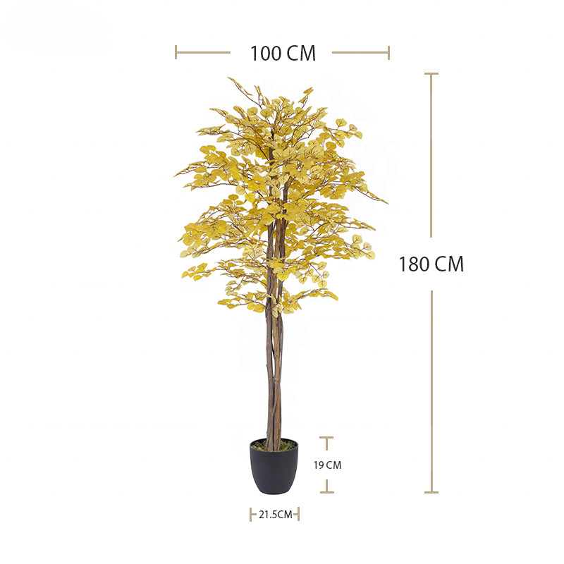 Fake Plants Hot-selling Green Artificial fall aspen Tree Desktop Decoration Ornaments for Outdoor Indoor Yooly Plants - YL008200058