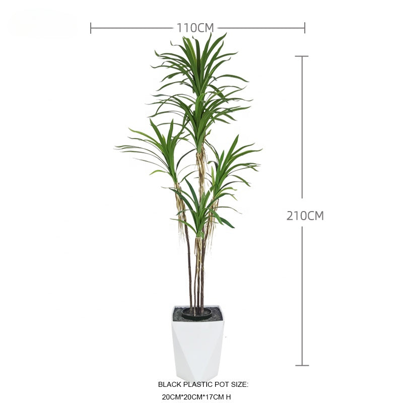 Fake Plants Customization 210cm Large Dracaena Stem Dracaena Cochinchinensis Dracaena Angustifolia Artificial Palant Tree Yooly Plants - YL208089