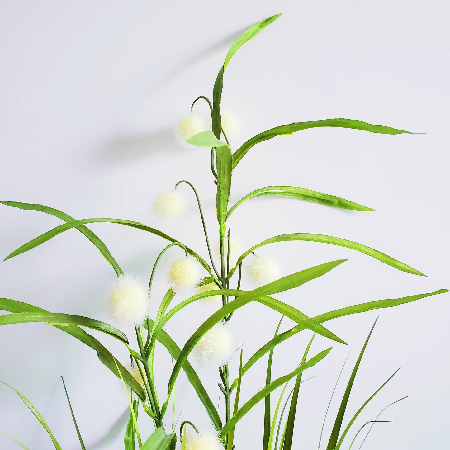 Artificial Onion Grass in Pot Plant Faux Bonsai Simulated Snowball Grass for Home Indoor Outdoor Decor Yooly Plant - YLS0024