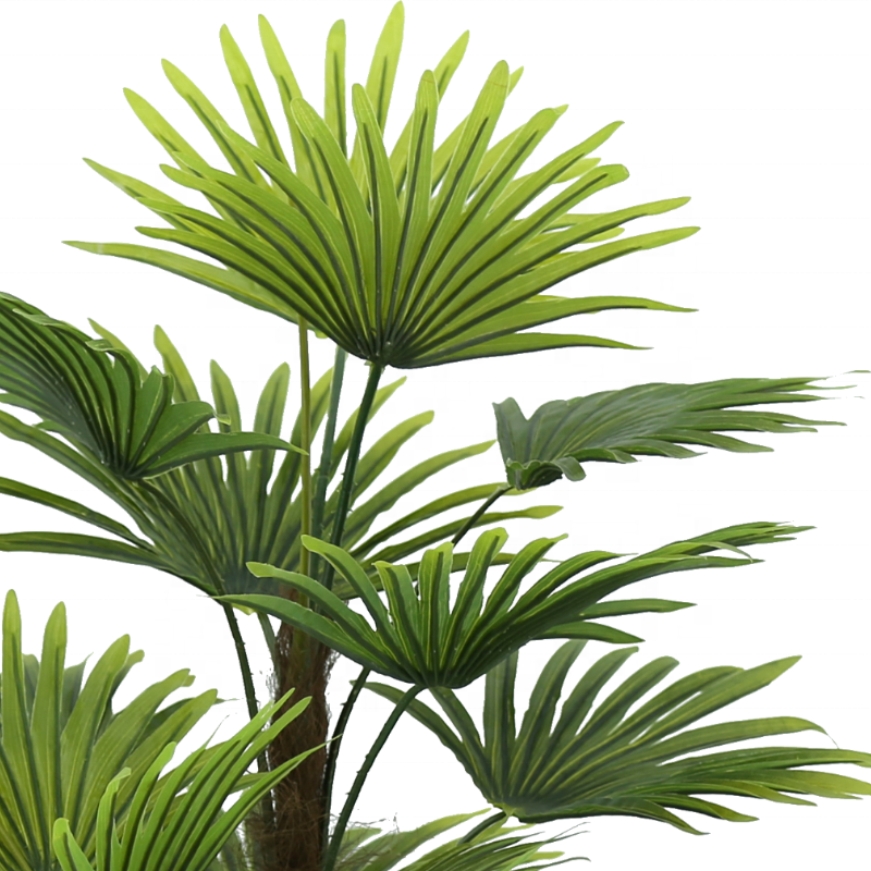 High Quality Artificial Fan Palm Tree Faux Fan Tree and Plants for Indoor Outdoor Decoration Yooly Plants - YL018200007