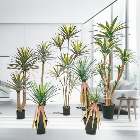 HOT NEW Multi Sized Artificial Tree for Outdoor High and Frozen Artificial Plants Artificial Yellow Agave for Decor Yooly Plants - YL154220017