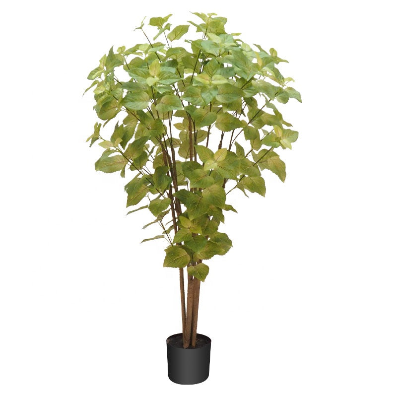 Fake Plants 120cm 4ft Artificial tree with Lifelike 346 Leaves Faux Plant Artificial Perilla Tree for Living Room Bedroom Balcony Corner Off Yooly Plants - YL004200078