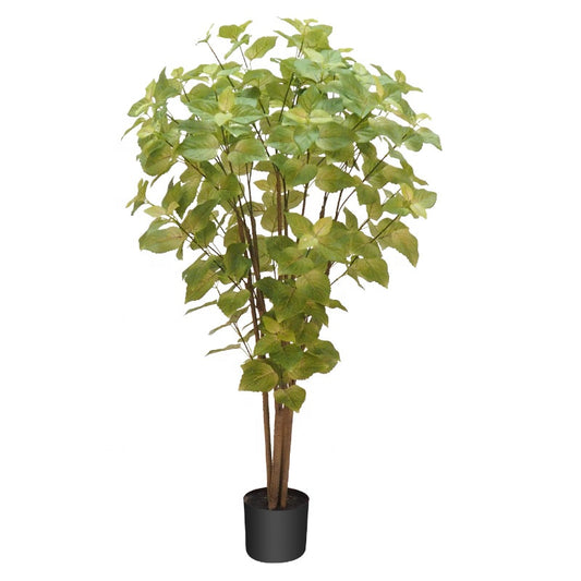 Fake Plants 120cm 4ft Artificial tree with Lifelike 346 Leaves Faux Plant Artificial Perilla Tree for Living Room Bedroom Balcony Corner Off Yooly Plants - YL004200078