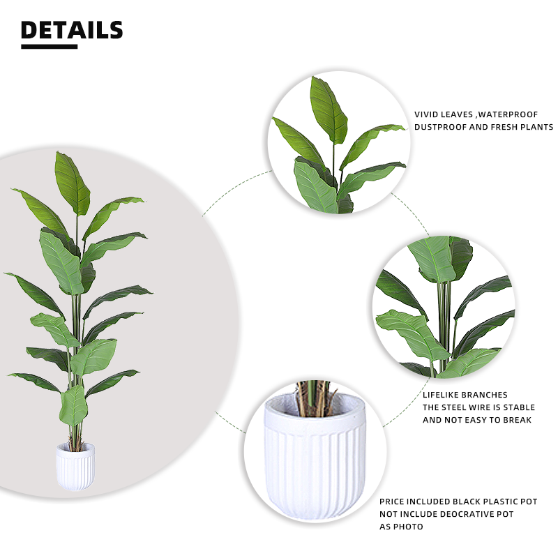 Artificial Small Plants Home Decoration Artificial Spathiphyllum Leaf Plants for Decorative Indoor Yooly Plants - YL010069