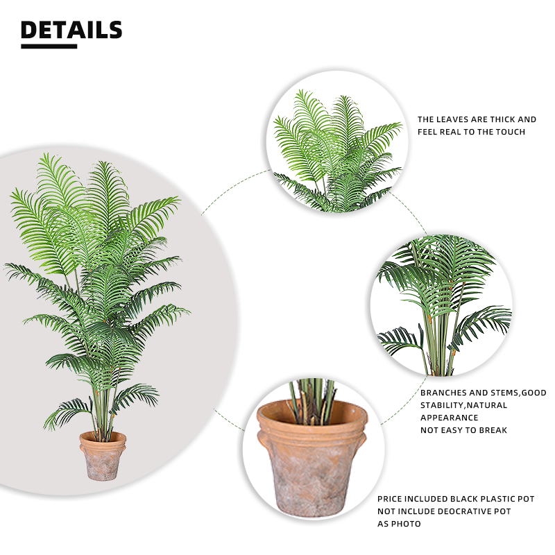 Lifelike Decoration Artificial Hawaii Palm Tree Plant Artificial Plants tree for Outdoor Indoor Yooly Plants - YL010081