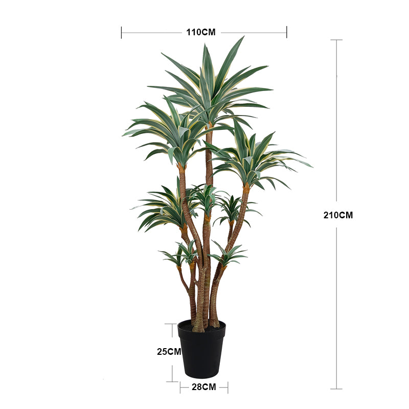 HOT NEW Multi Sized Artificial Tree for Outdoor High and Frozen Artificial Plants Artificial Yellow Agave for Decor Yooly Plants - YL154220017