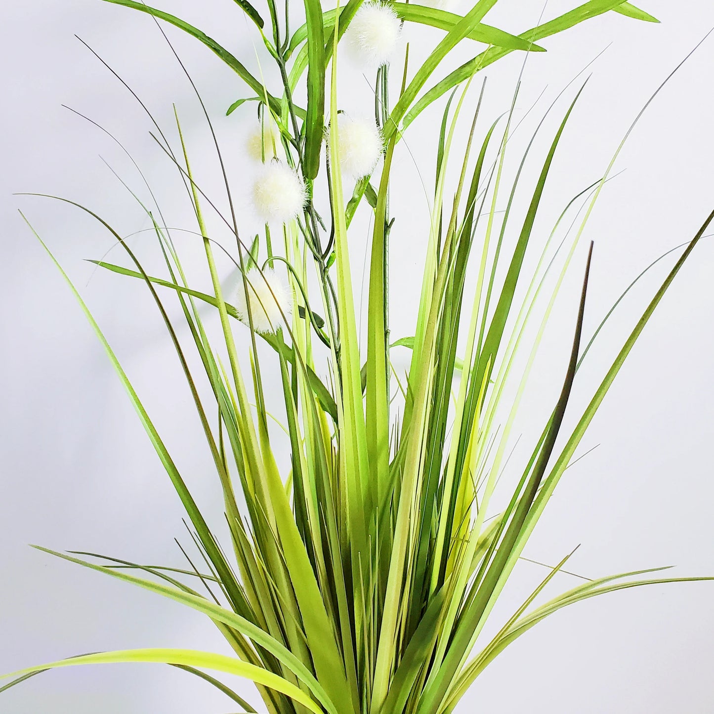 Artificial Onion Grass in Pot Plant Faux Bonsai Simulated Snowball Grass for Home Indoor Outdoor Decor Yooly Plant - YLS0024